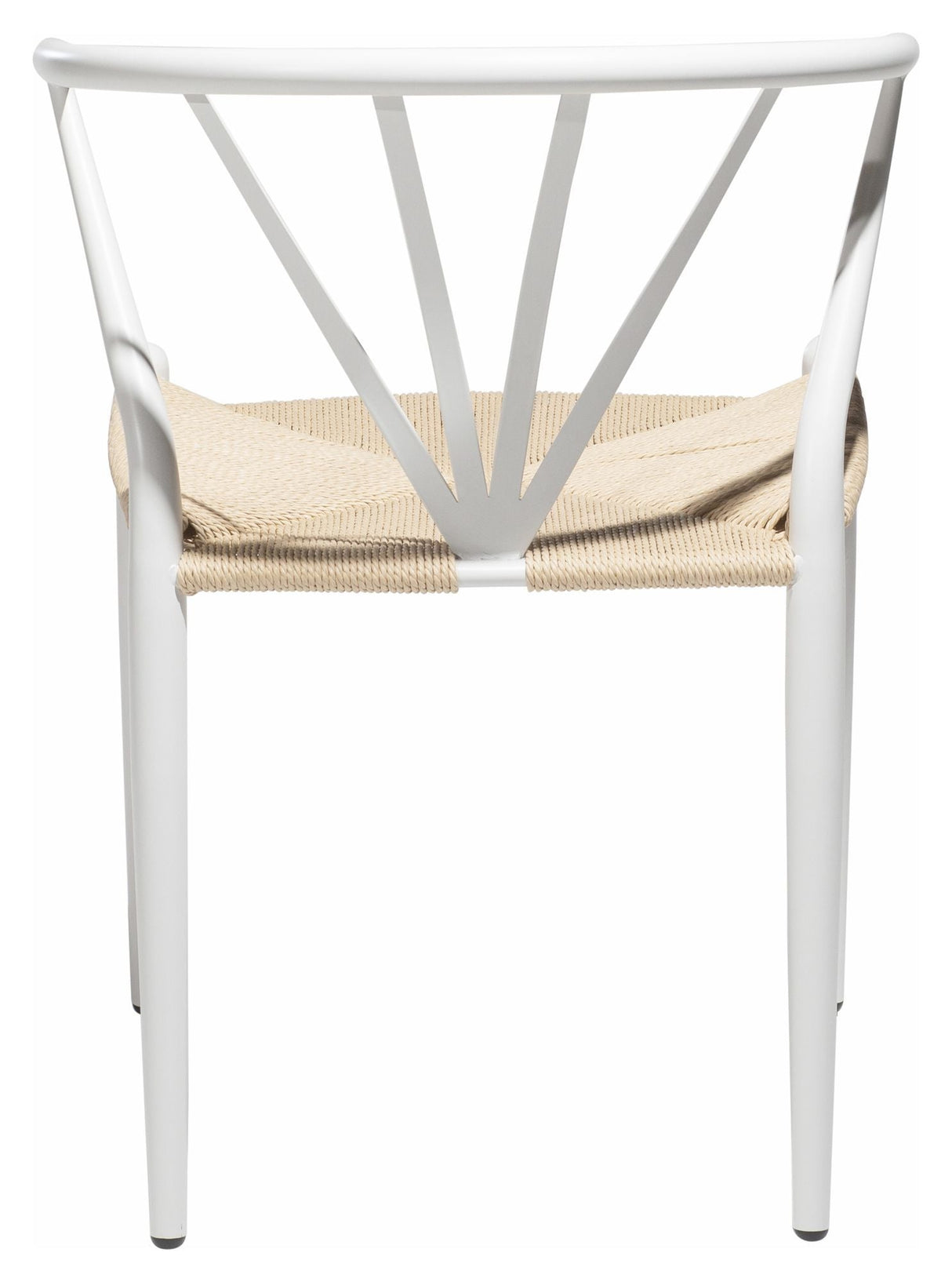 Delta Dining chair, White w. Nature seat