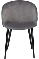 Dual Dining Chair, Alugrå Velour