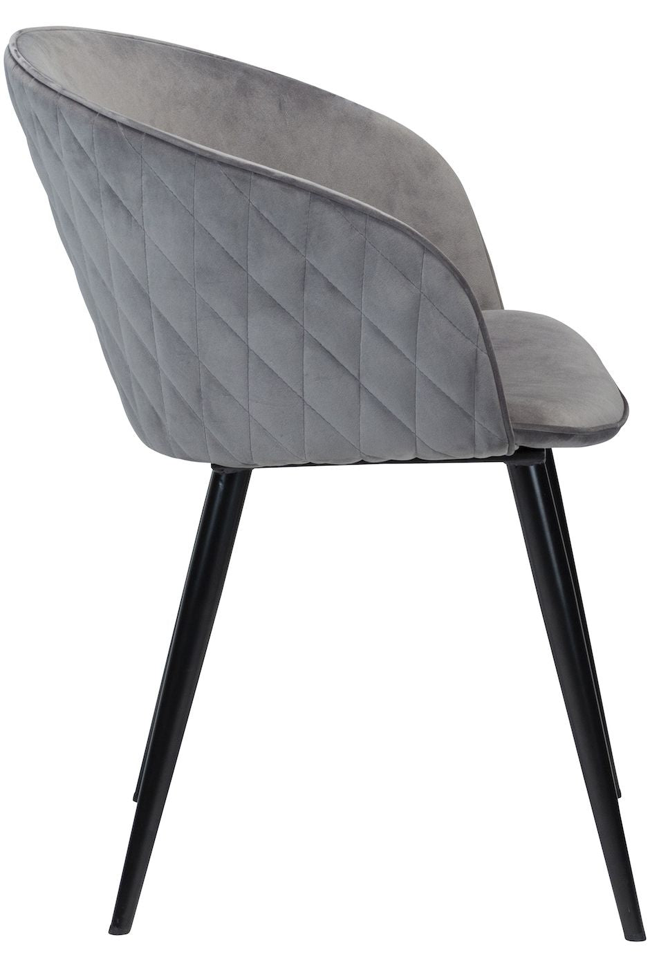 Dual Dining Chair, Alugrå Velour