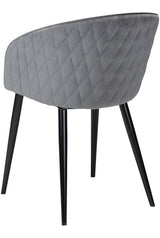 Dual Dining Chair, Alugrå Velour