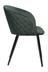 Dual Dining Chair, Green Velvet