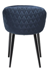 Dual Dining Chair, Midnight Blue Velvet