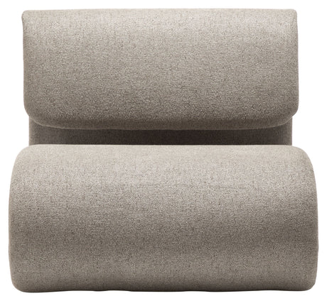 Dubna Lounge Chair, pebble earth bouclé fabric