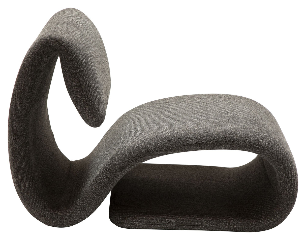 Dubna Lounge Chair, pebble gray bouclé fabric