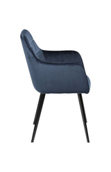 Embrace Dining chair, Midnight blue velvet