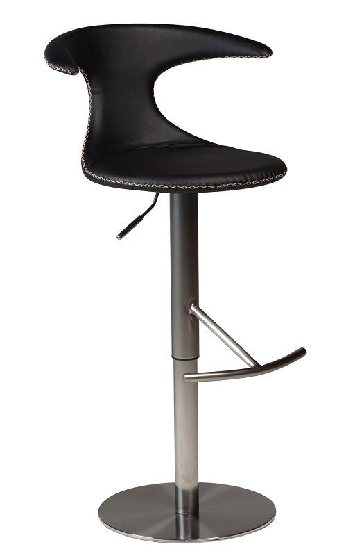 Flair Barstool Black Leather