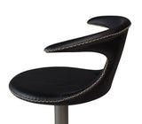 Flair Barstool Black Leather