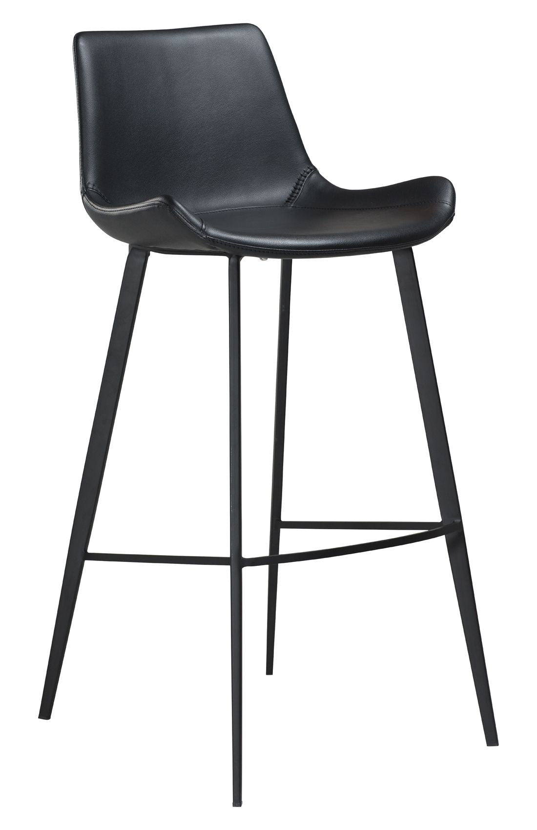 Hype Bar Chair, Black Leatherette