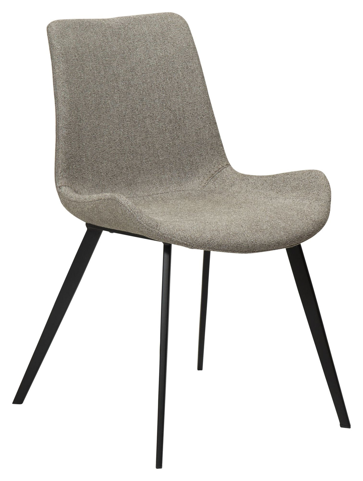 Hype Dining chair, pebble earth bouclé fabric