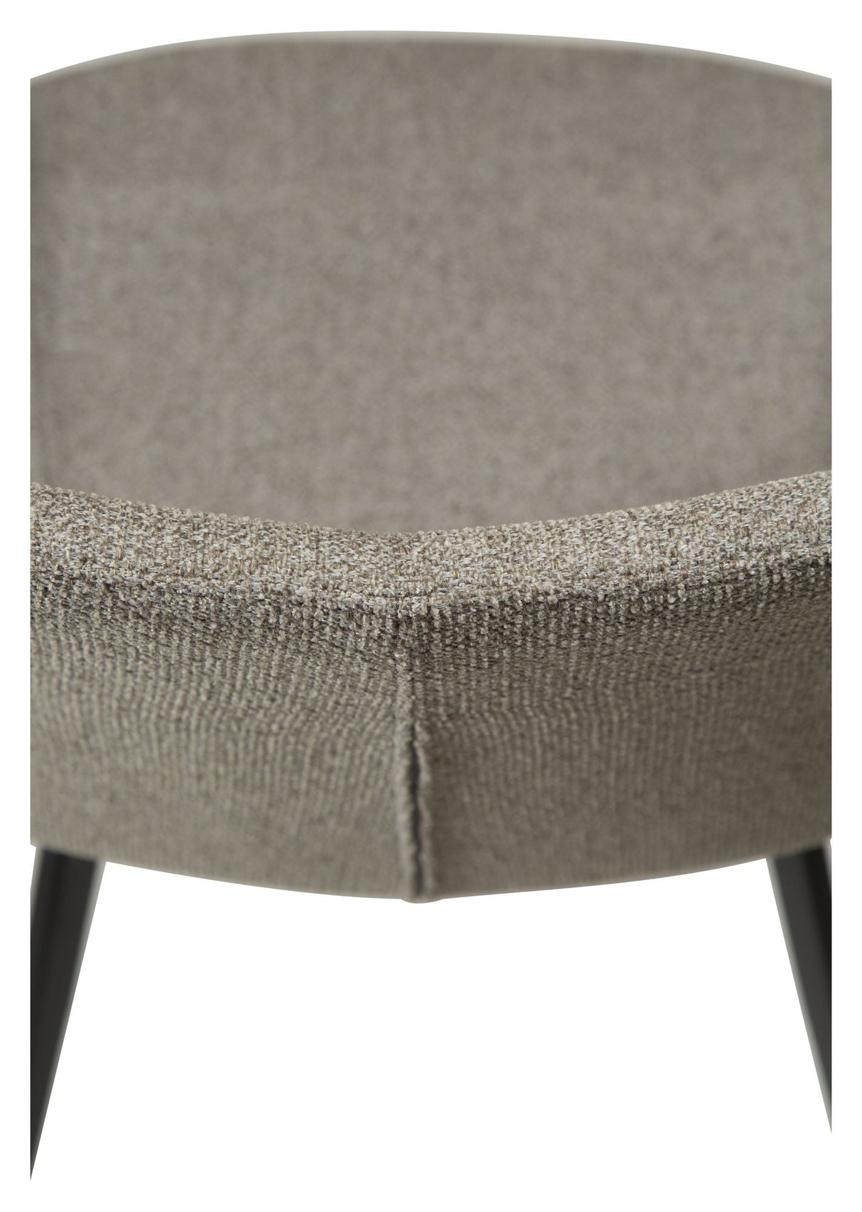 Hype Dining chair, pebble earth bouclé fabric