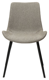 Hype Dining chair, pebble earth bouclé fabric