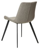 Hype Dining chair, pebble earth bouclé fabric