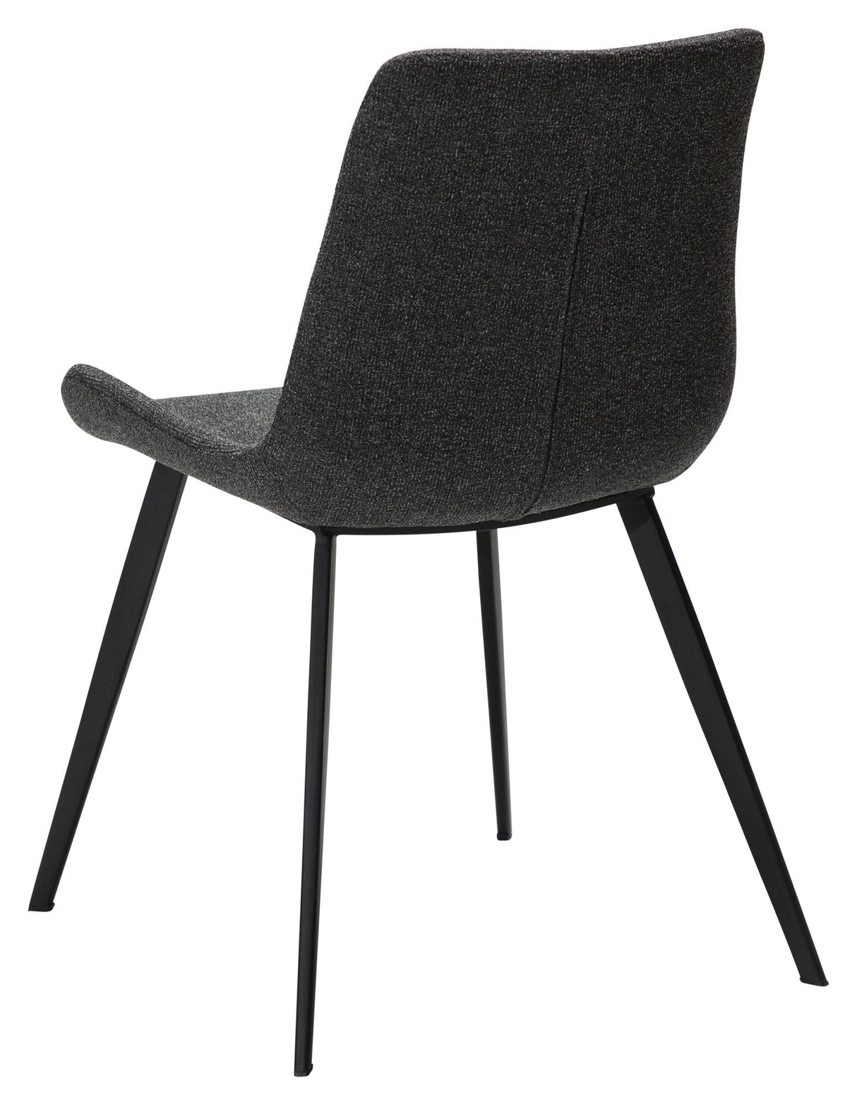 Hype Dining chair, pebble gray bouclé fabric