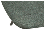 Hype Dining chair, pebble green bouclé fabric