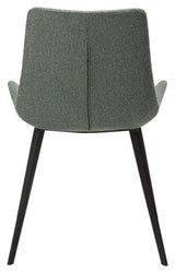 Hype Dining chair, pebble green bouclé fabric