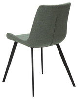 Hype Dining chair, pebble green bouclé fabric