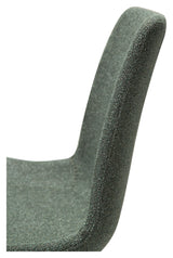 Hype Dining chair, pebble green bouclé fabric