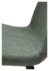 Hype Dining chair, pebble green bouclé fabric