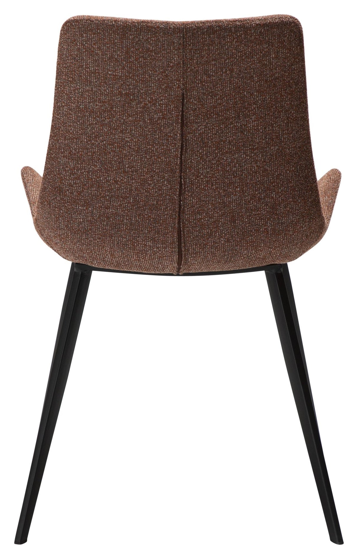 Hype Dining chair, pebble red bouclé fabric