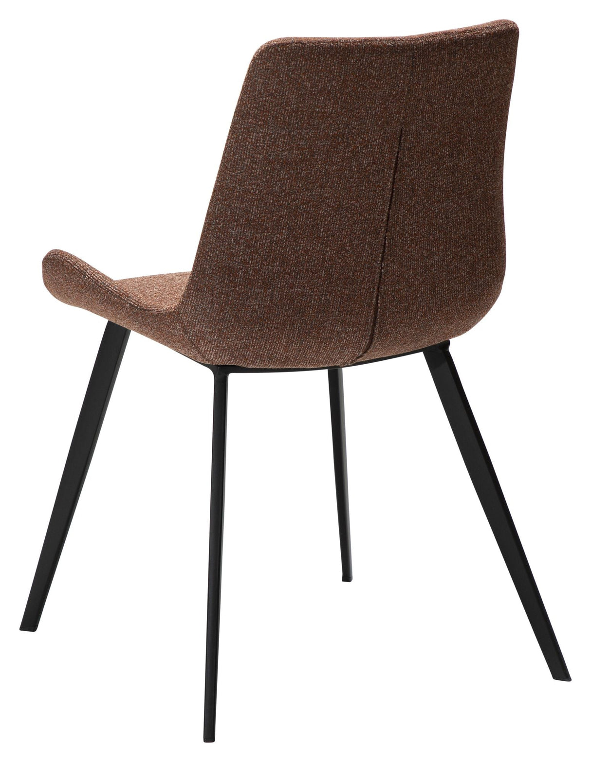 Hype Dining chair, pebble red bouclé fabric