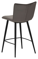 Join bar stool, Alu-Gray Velour, SH: 67cm