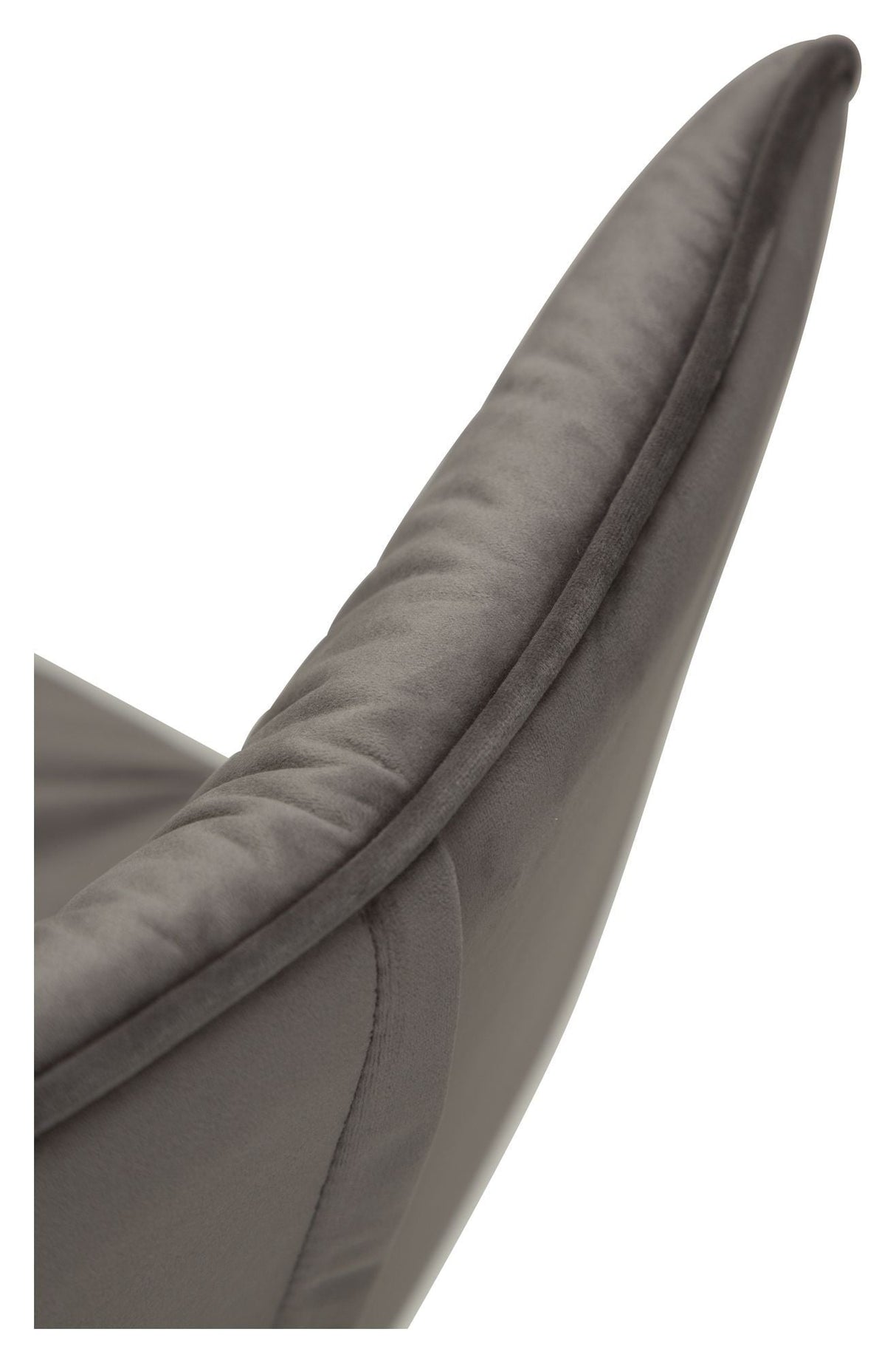 Join bar stool, Alu-Gray Velour, SH: 67cm