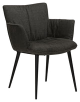 Join Dining chair with armrests, Crow Black