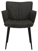 Join Dining chair with armrests, Crow Black