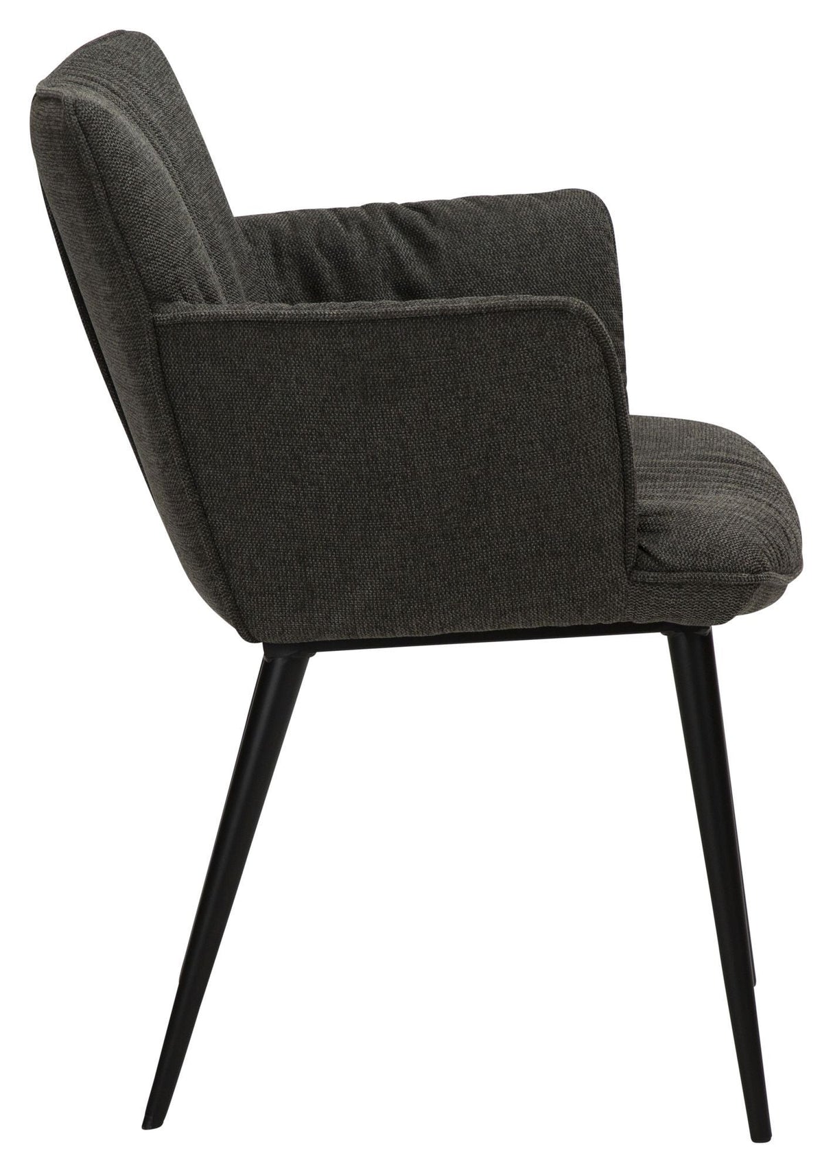 Join Dining chair with armrests, Crow Black