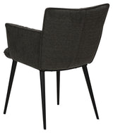 Join Dining chair with armrests, Crow Black