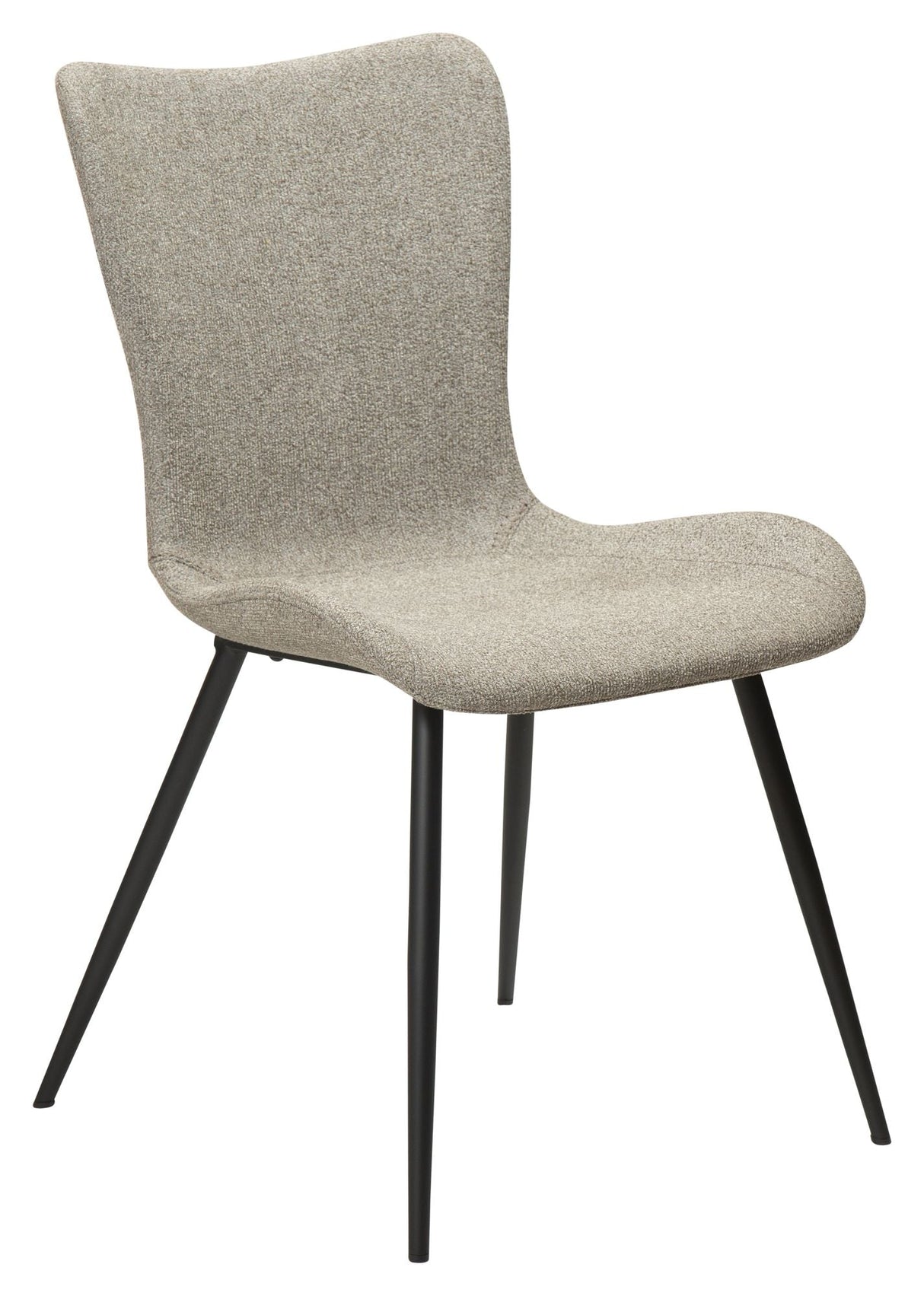 Medusa Dining chair, pebble earth bouclé fabric