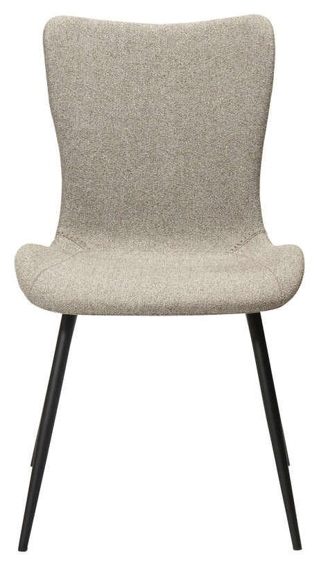 Medusa Dining chair, pebble earth bouclé fabric