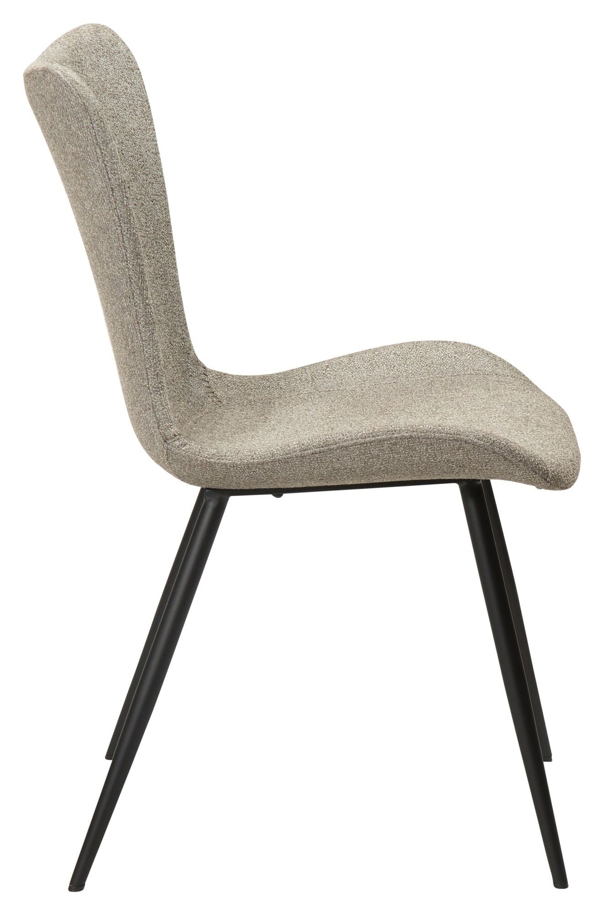 Medusa Dining chair, pebble earth bouclé fabric