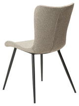 Medusa Dining chair, pebble earth bouclé fabric