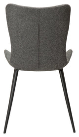 Medusa Dining chair, pebble gray bouclé fabric