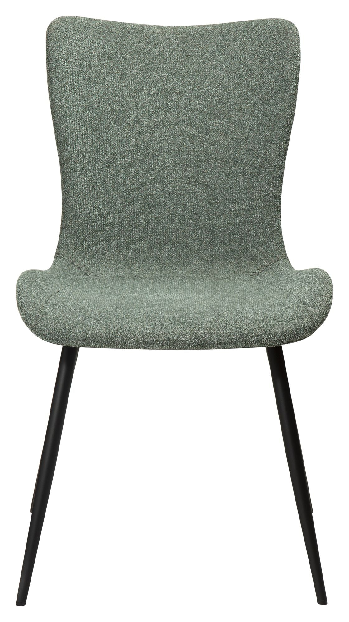 Medusa Dining chair, pebble green bouclé fabric