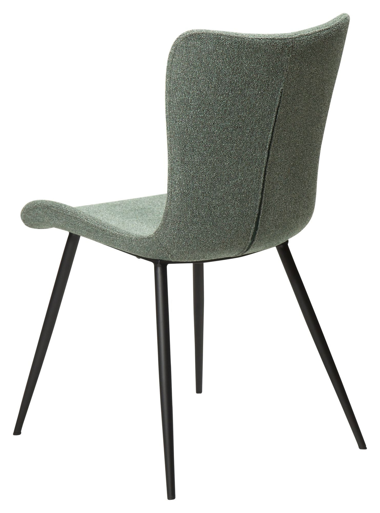 Medusa Dining chair, pebble green bouclé fabric