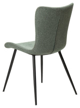 Medusa Dining chair, pebble green bouclé fabric