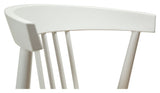 Sava Dining chair, beige paper rope/white frame