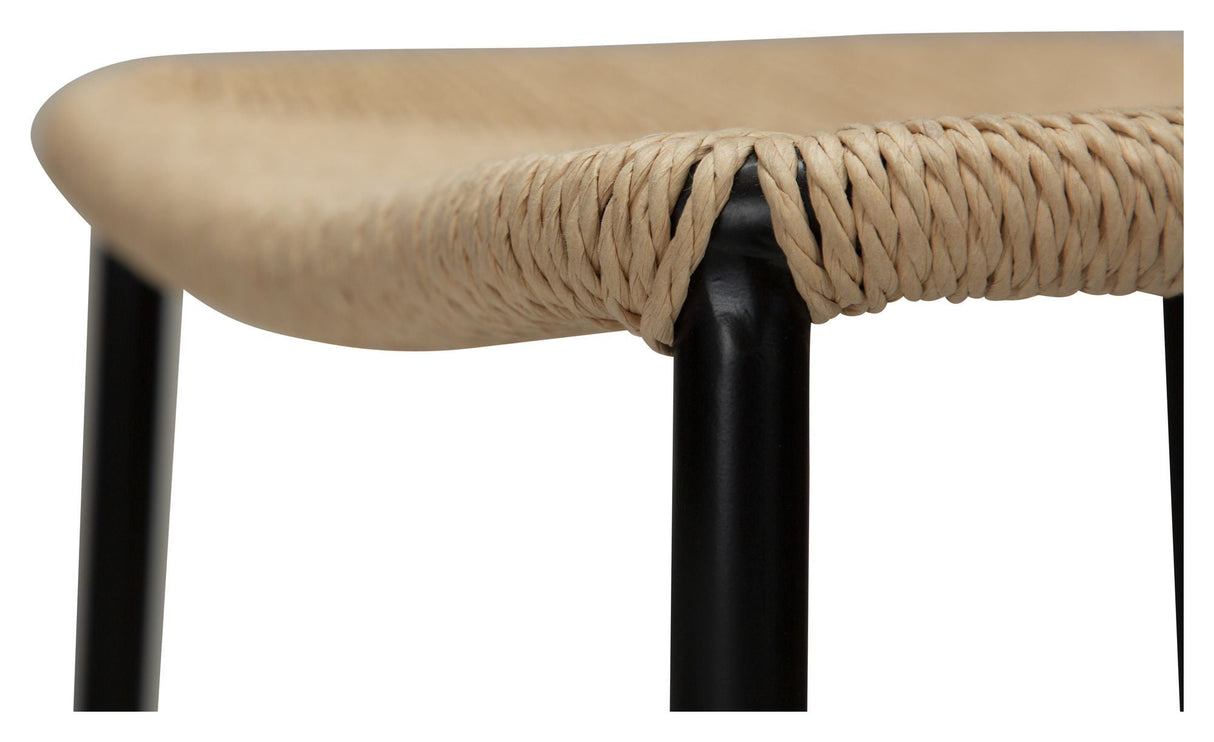 Stiletto bar stool, Natural Paper Cord, SH: 68cm