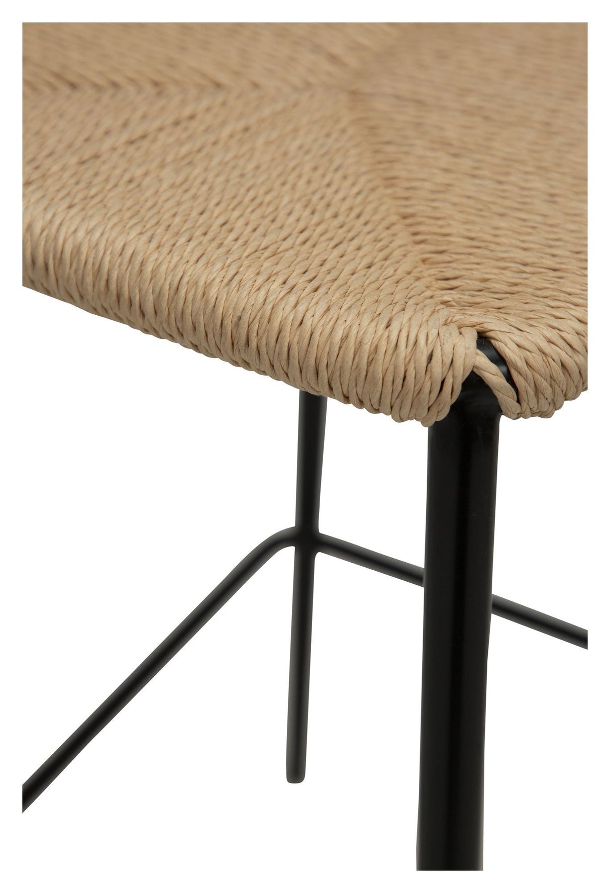 Stiletto bar stool, Natural Paper Cord, SH: 68cm