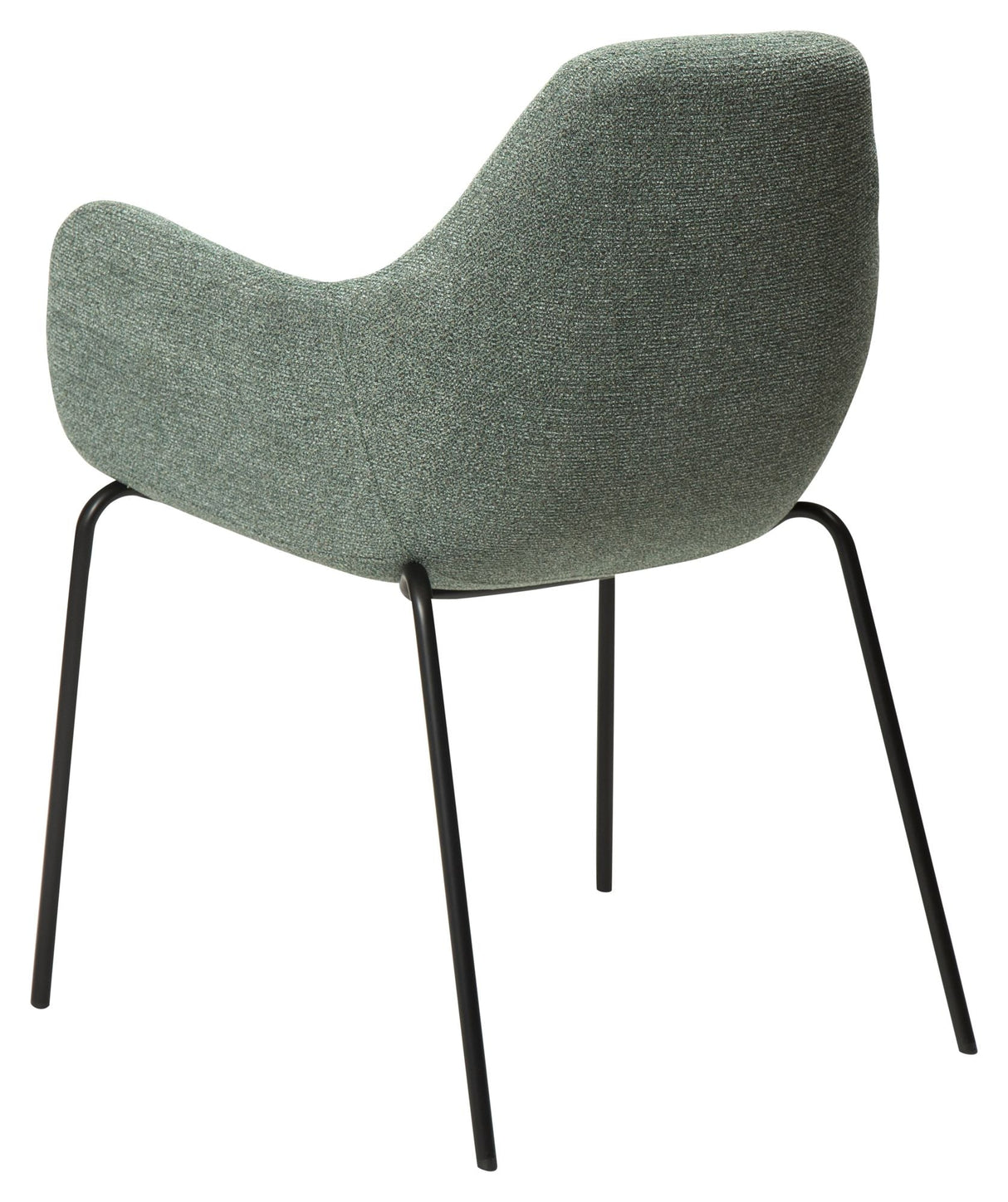 Zimmer Dining chair with arm, pebble green bouclé fabric