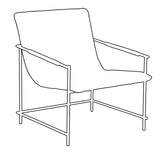 DELIA Lounge Chair, Brown