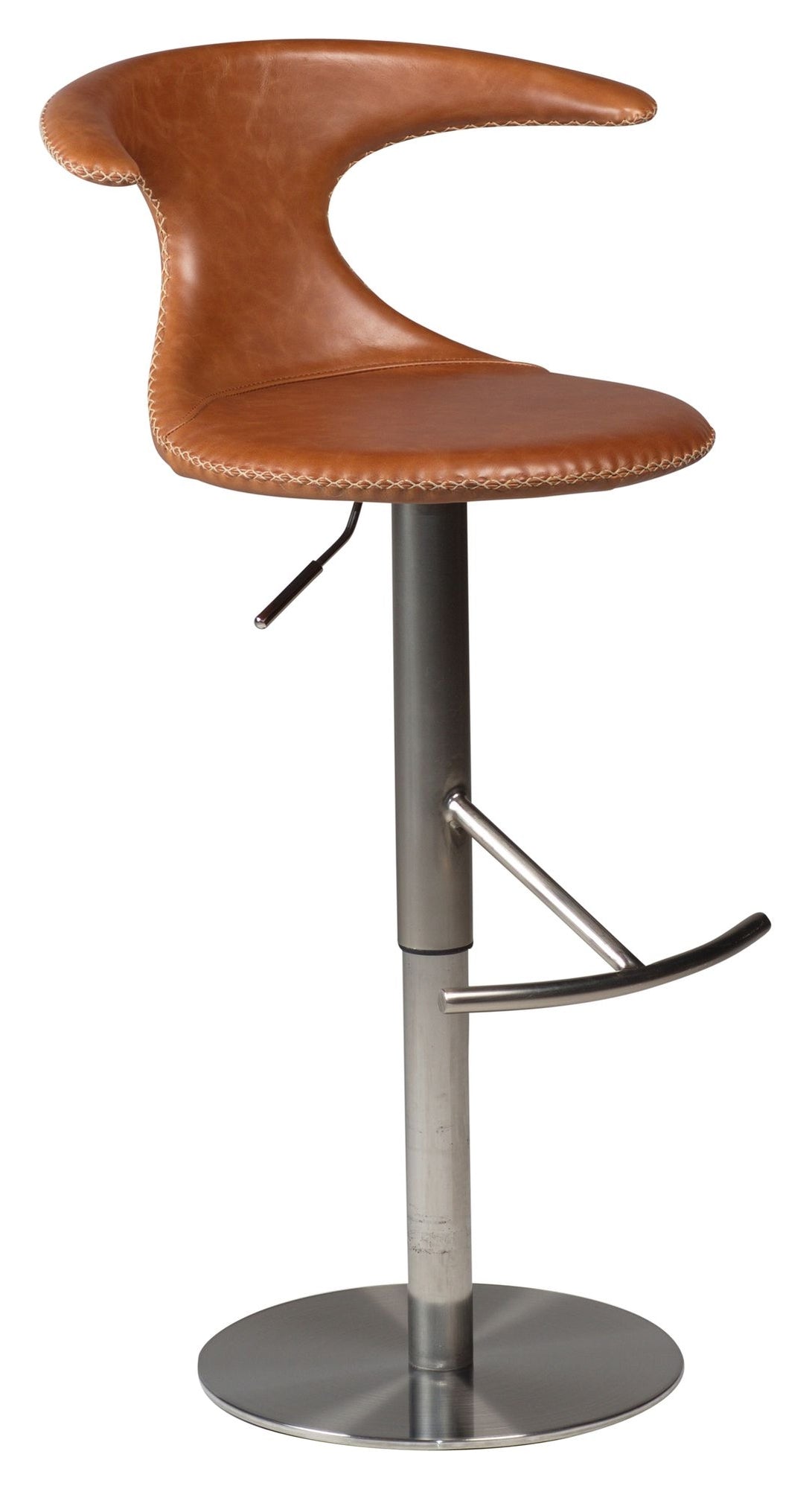 FLAIR Bar stool, Light brown leather