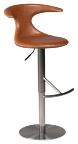 FLAIR Bar stool, Light brown leather