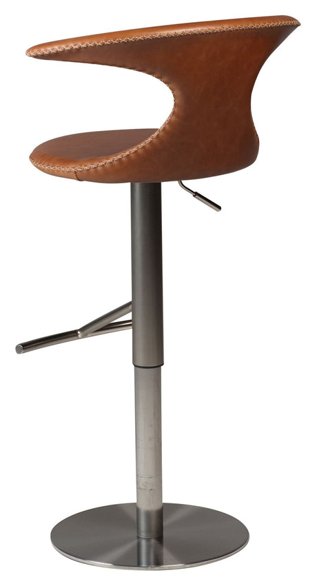 FLAIR Bar stool, Light brown leather