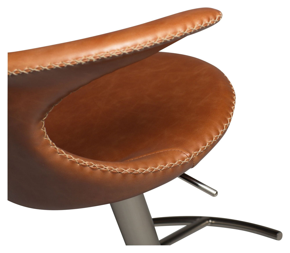 FLAIR Bar stool, Light brown leather