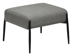 GLAM Footstool, Brown Fabric