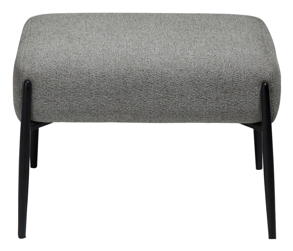 GLAM Footstool, Brown Fabric