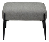 GLAM Footstool, Brown Fabric